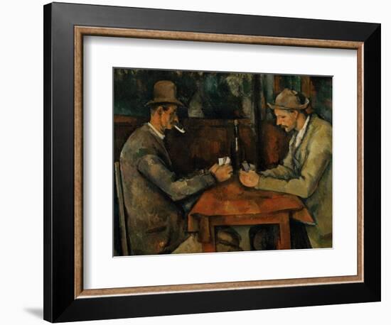 The Card Players, 1890-95-Paul Cézanne-Framed Giclee Print