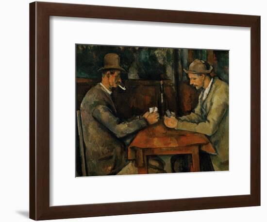 The Card Players, 1890-95-Paul Cézanne-Framed Giclee Print