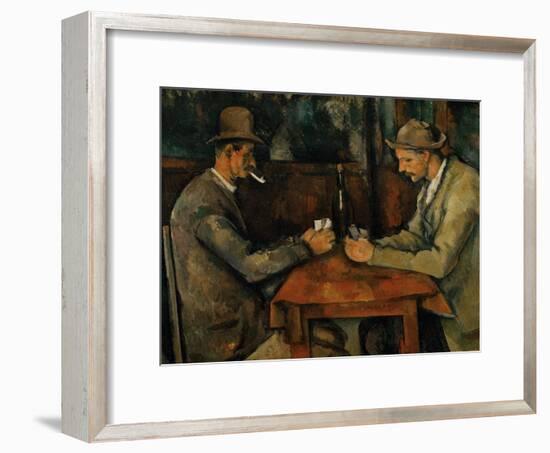 The Card Players, 1890-95-Paul Cézanne-Framed Giclee Print