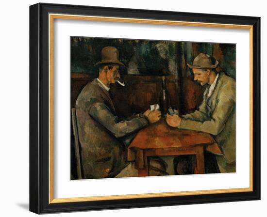 The Card Players, 1890-95-Paul Cézanne-Framed Giclee Print