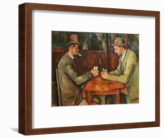 The Card Players, 1893-96-Paul C?zanne-Framed Premium Giclee Print