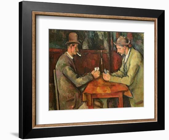 The Card Players, 1893-96-Paul C?zanne-Framed Premium Giclee Print