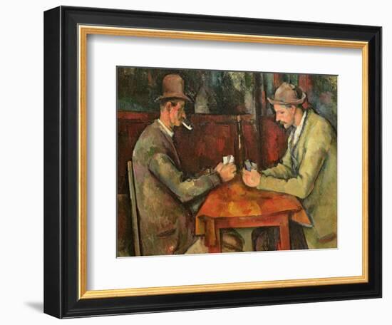 The Card Players, 1893-96-Paul C?zanne-Framed Premium Giclee Print