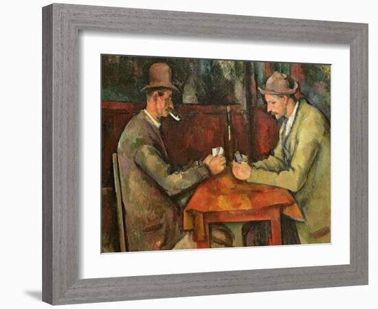 The Card Players, 1893-96-Paul C?zanne-Framed Giclee Print