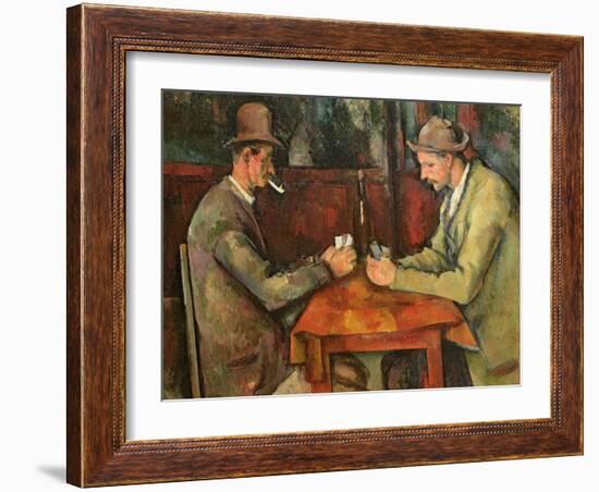 The Card Players, 1893-96-Paul C?zanne-Framed Giclee Print