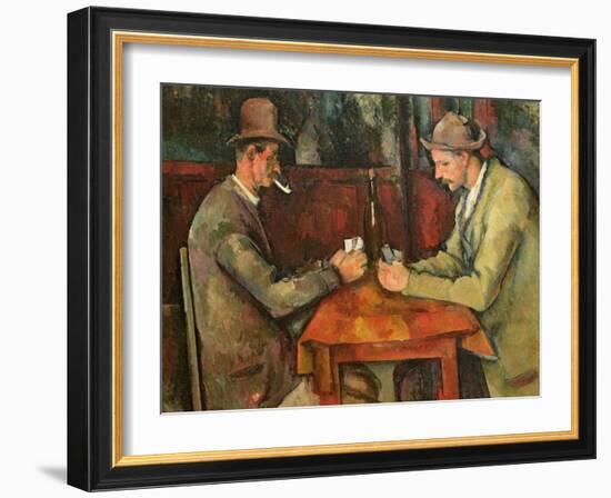 The Card Players, 1893-96-Paul C?zanne-Framed Giclee Print