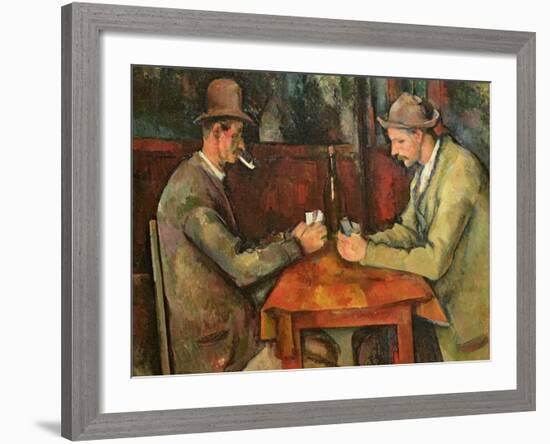 The Card Players, 1893-96-Paul C?zanne-Framed Giclee Print