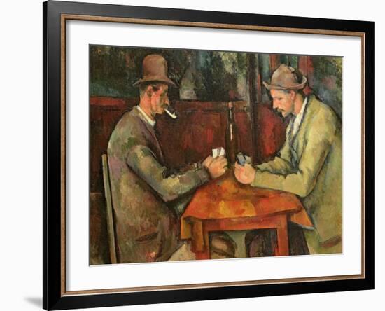 The Card Players, 1893-96-Paul C?zanne-Framed Giclee Print