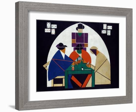 The Card Players. 1916 - 17-Theo Van Doesburg-Framed Giclee Print