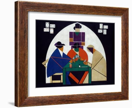 The Card Players. 1916 - 17-Theo Van Doesburg-Framed Giclee Print