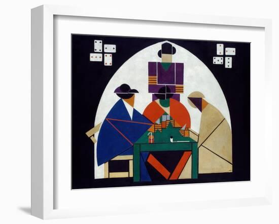 The Card Players. 1916 - 17-Theo Van Doesburg-Framed Giclee Print