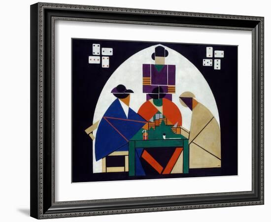 The Card Players. 1916 - 17-Theo Van Doesburg-Framed Giclee Print