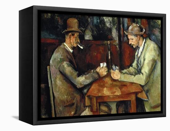 The Card Players, about 1890/95-Paul Cézanne-Framed Premier Image Canvas