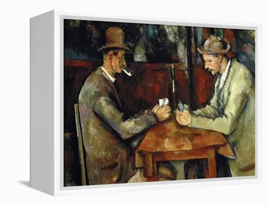 The Card Players, about 1890/95-Paul Cézanne-Framed Premier Image Canvas