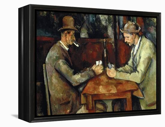 The Card Players, about 1890/95-Paul Cézanne-Framed Premier Image Canvas