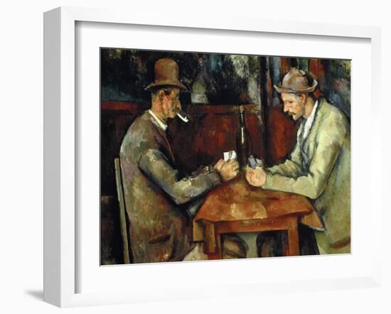 The Card Players, about 1890/95-Paul Cézanne-Framed Giclee Print