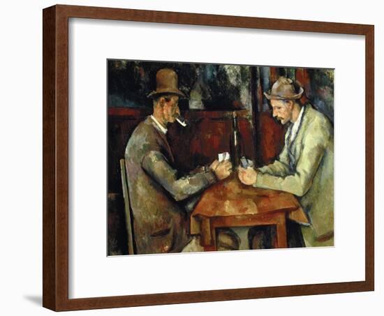 The Card Players, about 1890/95-Paul Cézanne-Framed Giclee Print