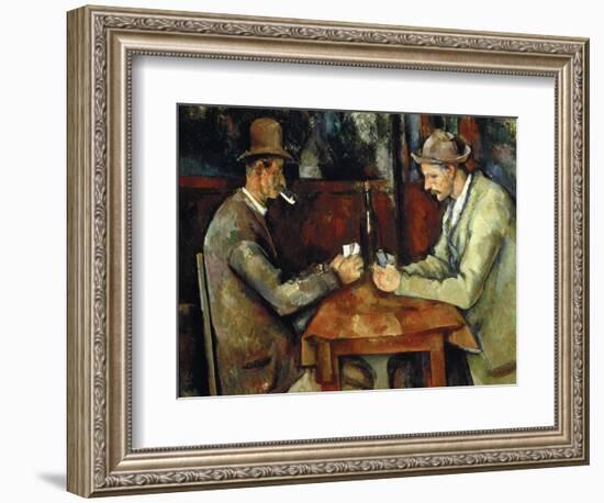 The Card Players, about 1890/95-Paul Cézanne-Framed Giclee Print