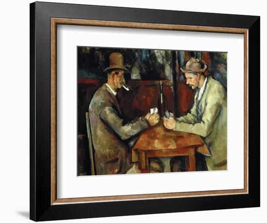 The Card Players, about 1890/95-Paul Cézanne-Framed Giclee Print