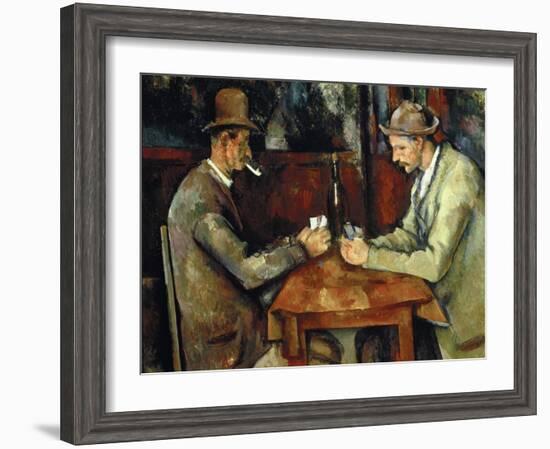 The Card Players, about 1890/95-Paul Cézanne-Framed Premium Giclee Print