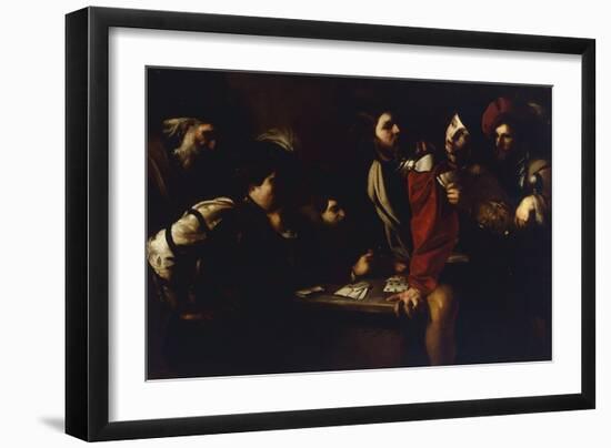 The Card Players, by Bartolomeo Manfredi (Ca 1582-1622), Canvas, Italy, 17th Century-null-Framed Giclee Print