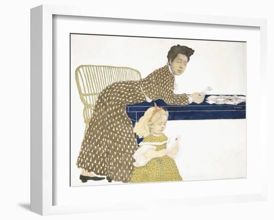 The Card Players, C. 1903-Leon Bakst-Framed Giclee Print