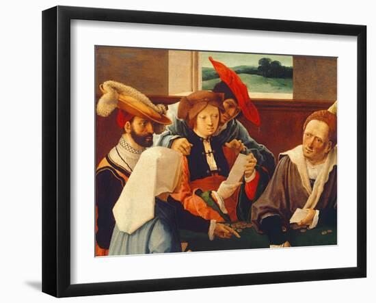 The Card Players (Detail of 69590)-Lucas van Leyden-Framed Giclee Print