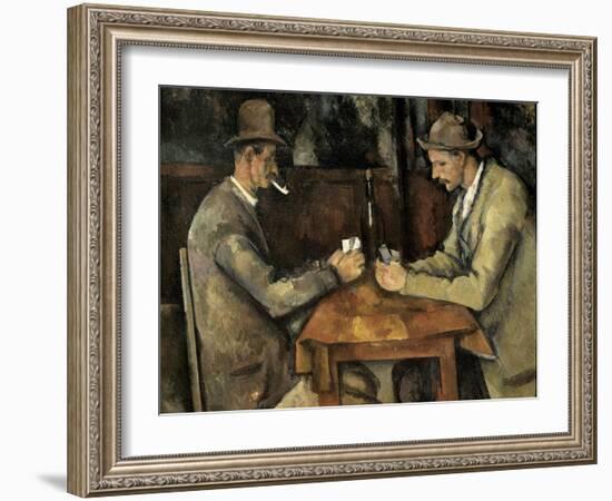 The Card Players (Les Joueurs De Cartes)-Paul Cézanne-Framed Art Print