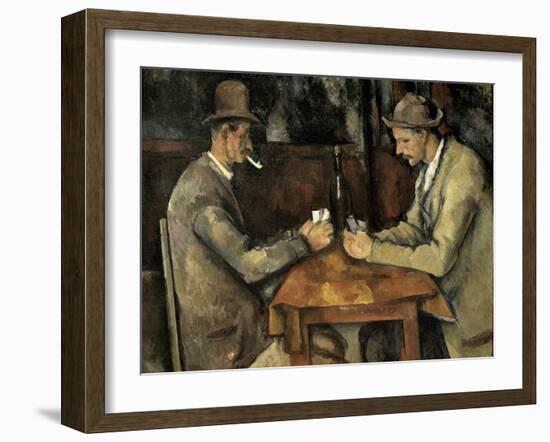 The Card Players (Les Joueurs De Cartes)-Paul Cézanne-Framed Art Print