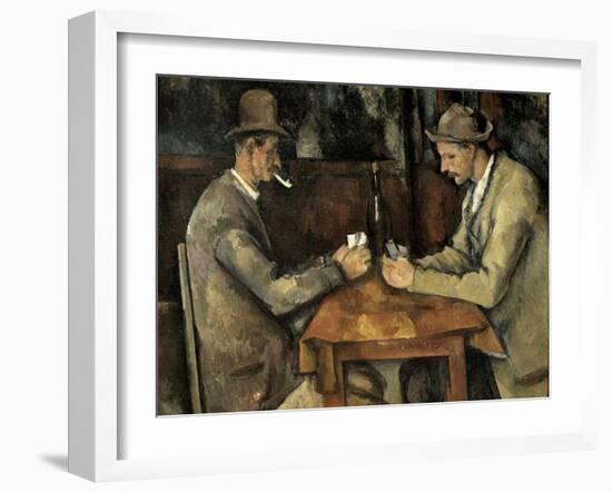 The Card Players (Les Joueurs De Cartes)-Paul Cézanne-Framed Art Print