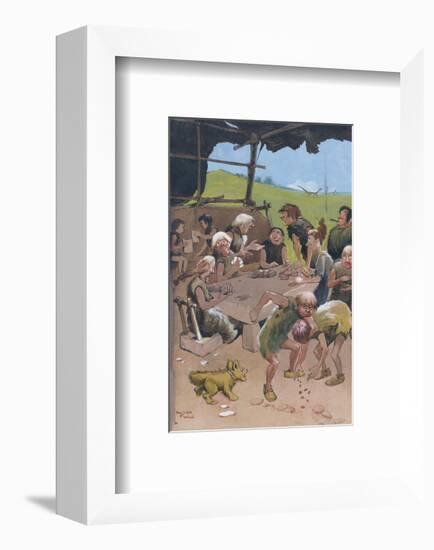 The Card Players-Lawson Wood-Framed Premium Giclee Print