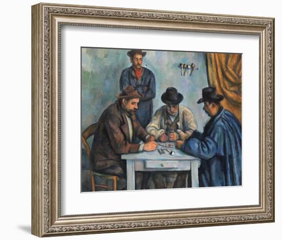 The Card Players-Paul Cézanne-Framed Art Print