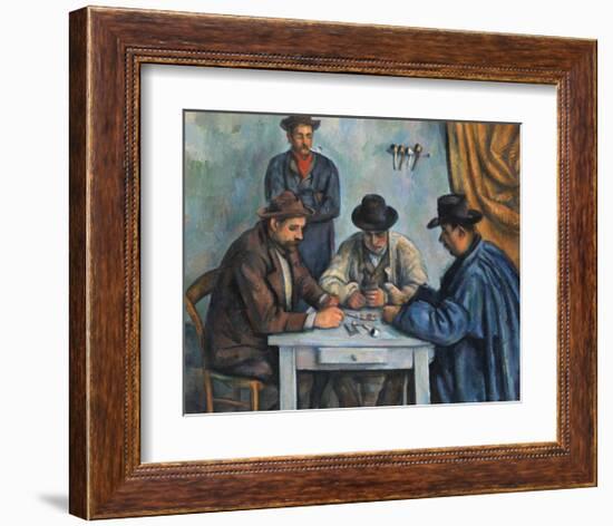 The Card Players-Paul Cézanne-Framed Art Print