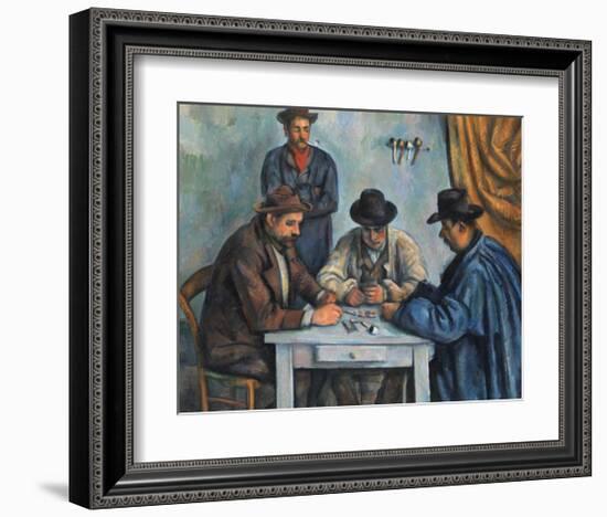 The Card Players-Paul Cézanne-Framed Art Print