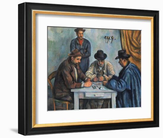 The Card Players-Paul Cézanne-Framed Art Print