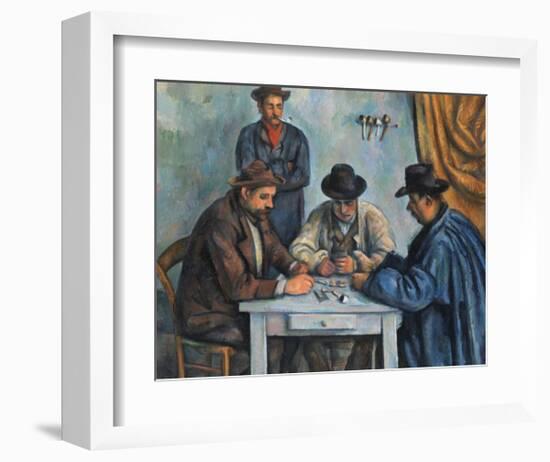 The Card Players-Paul Cézanne-Framed Art Print