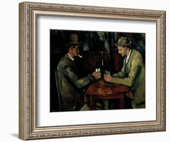 The Card Players-Paul Cézanne-Framed Giclee Print