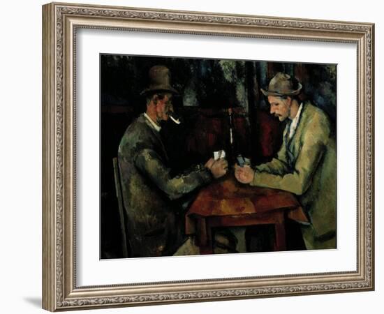 The Card Players-Paul Cézanne-Framed Giclee Print