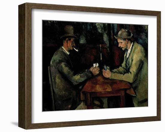 The Card Players-Paul Cézanne-Framed Giclee Print