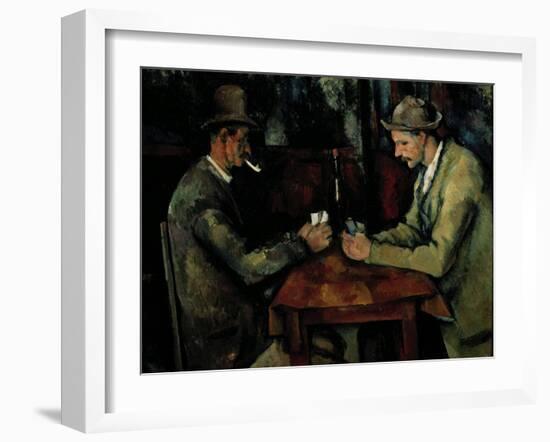 The Card Players-Paul Cézanne-Framed Giclee Print