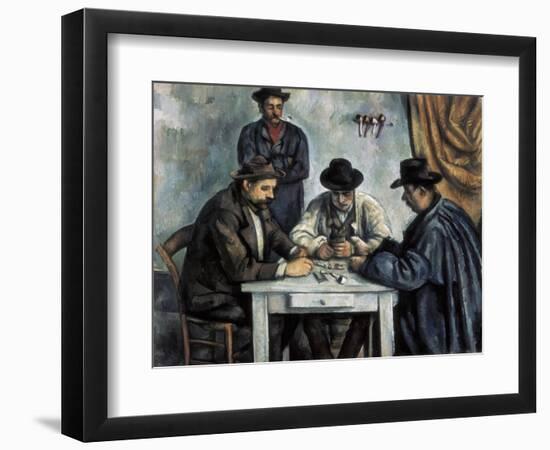 The Card Players-Paul Cézanne-Framed Art Print