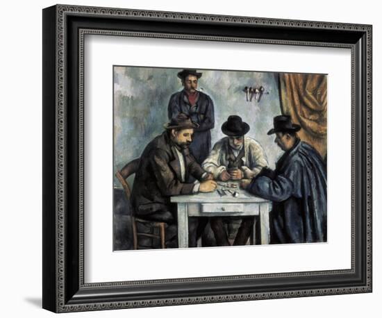 The Card Players-Paul Cézanne-Framed Art Print