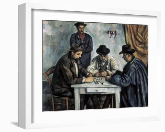 The Card Players-Paul Cézanne-Framed Art Print