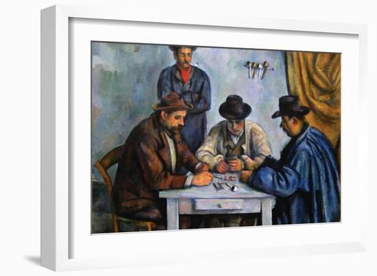 The Card Players-Paul Cézanne-Framed Art Print