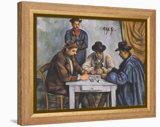 The Card Players-Paul Cézanne-Framed Premier Image Canvas