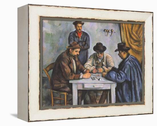 The Card Players-Paul Cézanne-Framed Premier Image Canvas