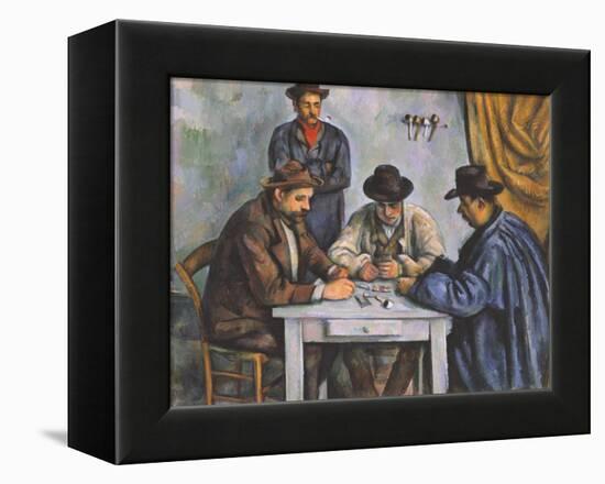 The Card Players-Paul Cézanne-Framed Premier Image Canvas
