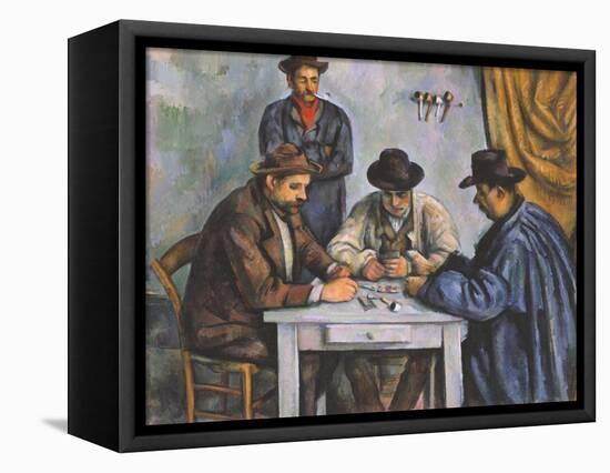 The Card Players-Paul Cézanne-Framed Premier Image Canvas