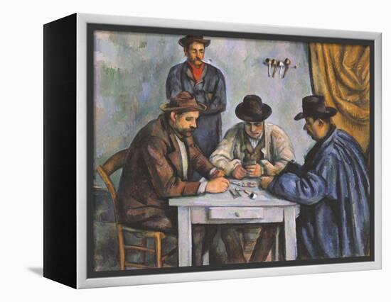 The Card Players-Paul Cézanne-Framed Premier Image Canvas