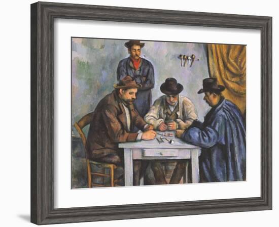 The Card Players-Paul Cézanne-Framed Premium Giclee Print